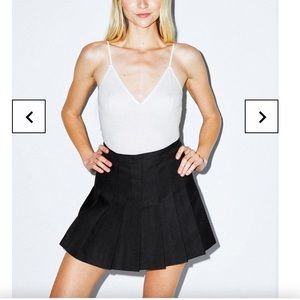 American Apparel mini pleated skirt